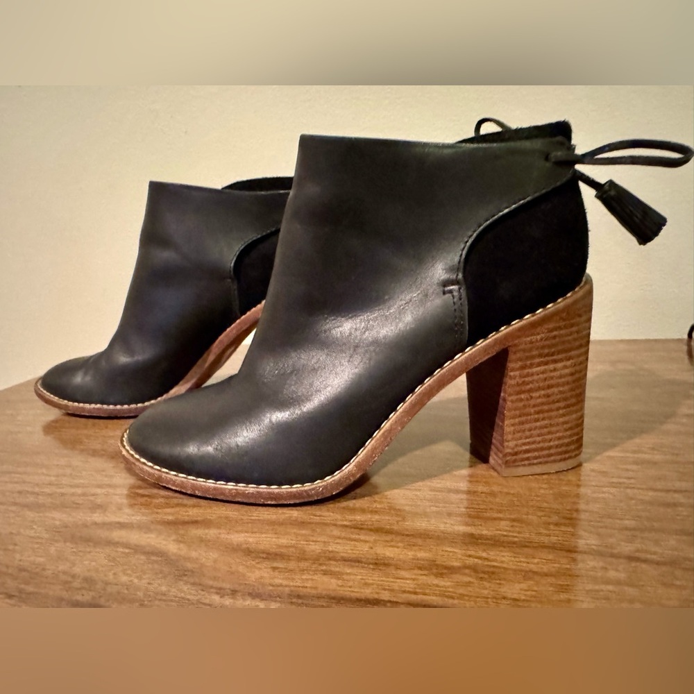 Madewell Sezane Leather & Suede Ankle Boots